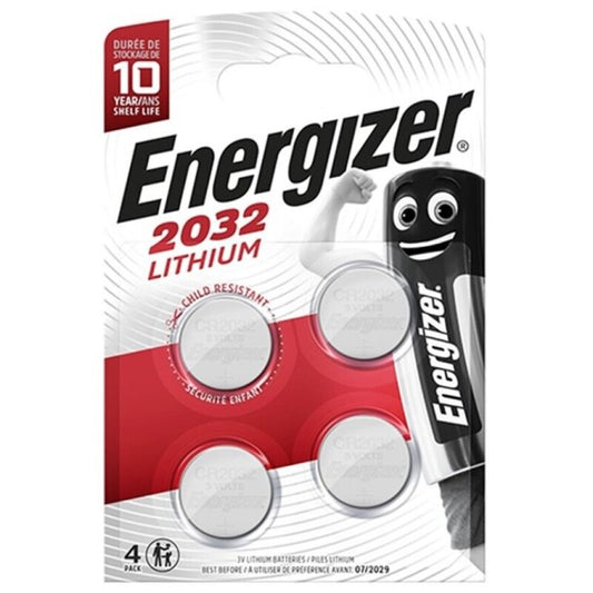 ENERGIZER - BATTERY LITHIUM BUTTON CR2032 3V 4 UNIT - 1