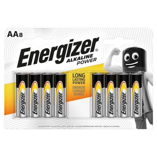 ENERGIZER - POWER ALKALINE BATTERY AA LR6 8 UNIT - 1