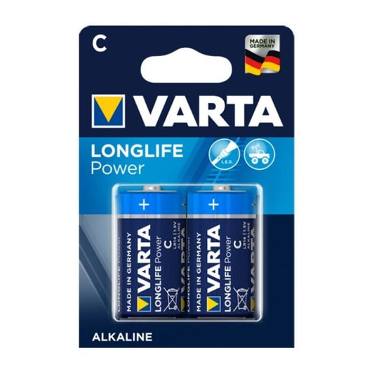 VARTA - LONGLIFE POWER ALKALINE BATTERY C LR14 2 UNIT - 1