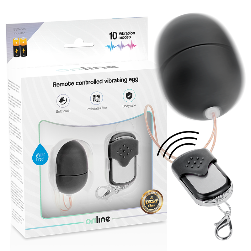 ONLINE - REMOTE CONTROL VIBRATING EGG S BLACK - 5