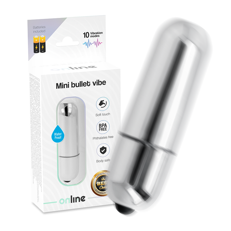 ONLINE - MINI BULLET VIBE SILVER - 4