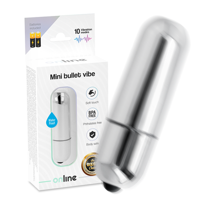 ONLINE - MINI BULLET VIBE SILVER - 4