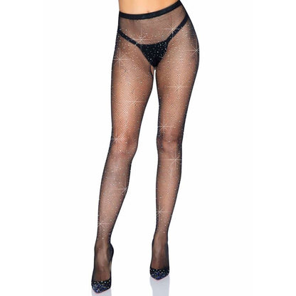 LEG AVENUE - FISHNET CROTHLESS TIGHTS - 2