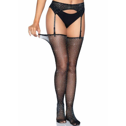LEG AVENUE - ONE SIZE BRA AND STOCKINGS SET