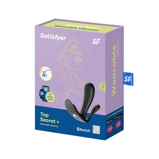 SATISFYER - TOP SECRET + VIBRATOR BLACK - 1