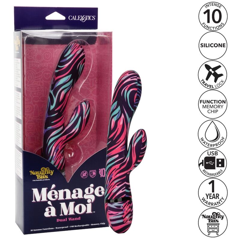 CALEXOTICS - MENAGE A MOI DUAL WAND VIBRATOR - 2