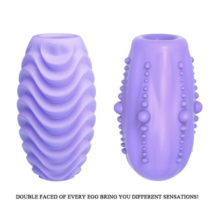PRETTY LOVE - DOUBLE SIDED LILAC MASTURBATOR EGG - 3