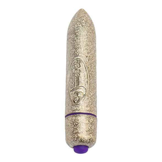 ROCKS-OFF - PROIETTORE VIBRANTE RO-80 MM ORO 7 V - Secretroomsexyshop