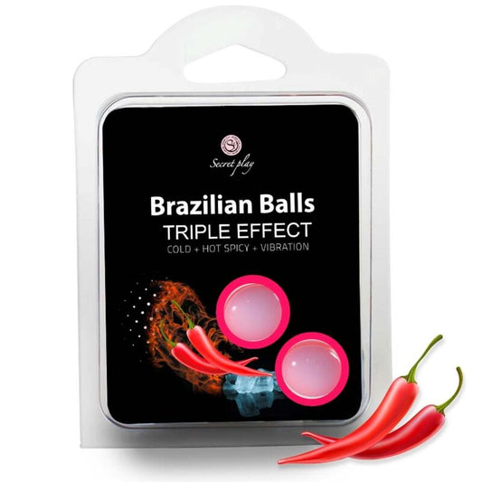 SECRETPLAY - SET 2 BRAZILIAN BALLS TRIPLE EFFECT - 1