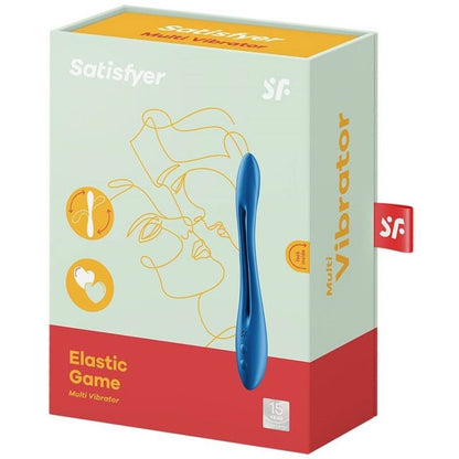 SATISFYER - ELASTIC GAME MULTI VIBRATOR BLUE - 5