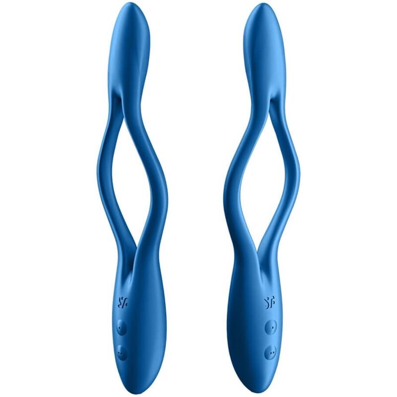 SATISFYER - ELASTIC GAME MULTI VIBRATOR BLUE - 3