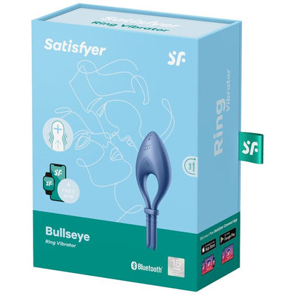 SATISFYER - BULLSEYE RING VIBRATOR APP BLUE - 3