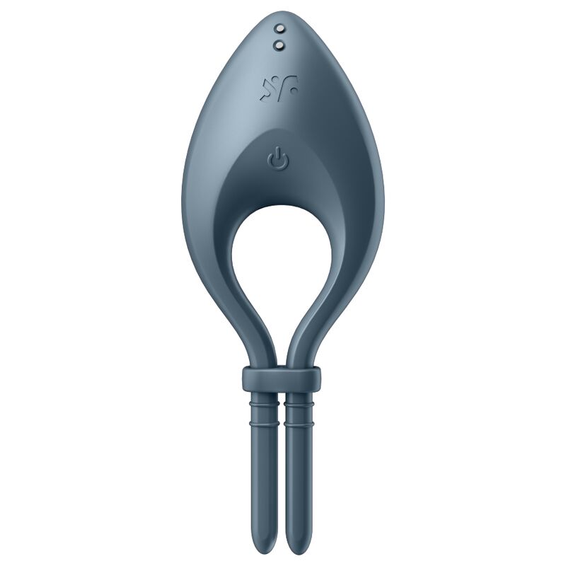 SATISFYER - BULLSEYE RING VIBRATOR APP GREY - 2
