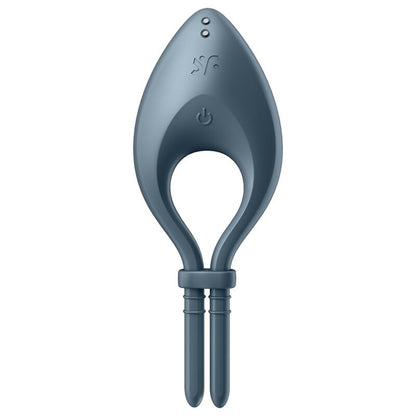 SATISFYER - BULLSEYE RING VIBRATOR APP GREY - 2