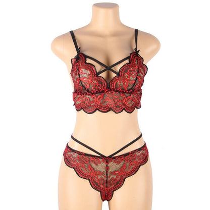 SUBBLIME - SET TWO PIECES SET LACE TOP AND PANTIES L/XL - S/M - 11