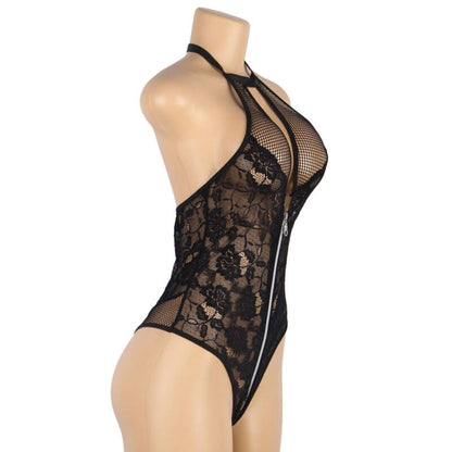 SUBBLIME - TEDDY FLORAL LACE ZIPPER L/XL - 3
