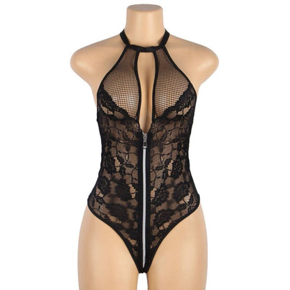 SUBBLIME - TEDDY FLORAL LACE ZIPPER L/XL - 4