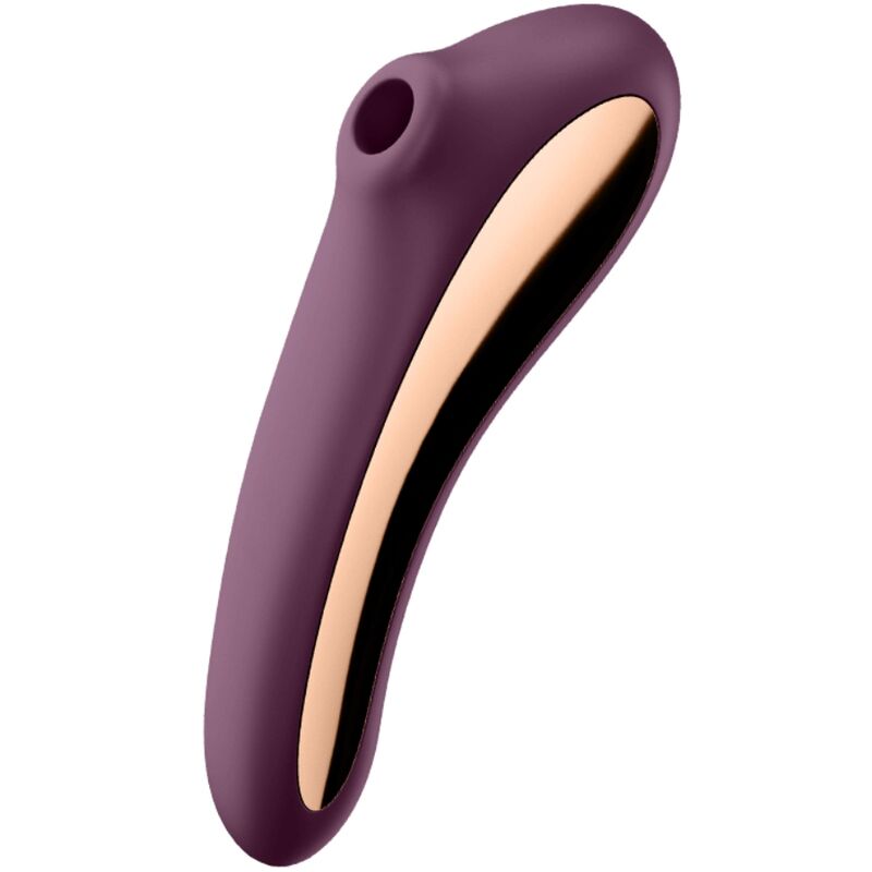SATISFYER - DUAL KISS AIR PULSE VIBRATOR WINE RED - 4