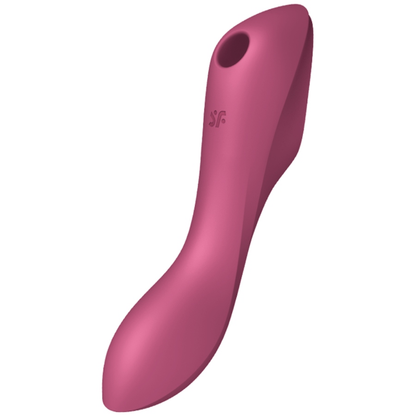 SATISFYER - CURVY TRINITY 3 AIR PULSE VIBRATOR RED - 2