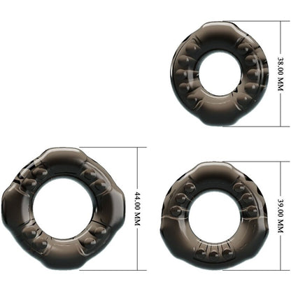 BAILE - COCK RINGS YVONNE SET 3 PENIS RINGS - 3