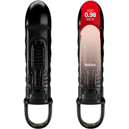 PRETTY LOVE - SLOANE RABBIT PENIS SHEATH BLACK - 4