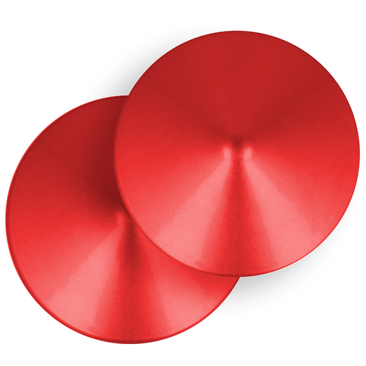 OHMAMA FETISH RED CIRCLE NIPPLE COVERS - 1