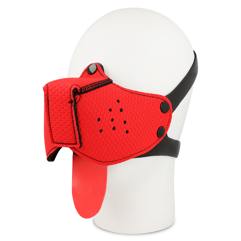 OHMAMA FETISH DOG MUZZLE - RED - 3