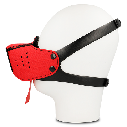 OHMAMA FETISH DOG MUZZLE - RED - 1