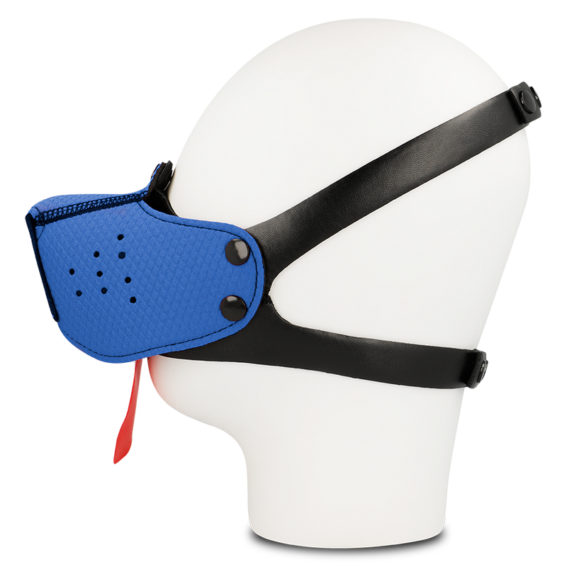 OHMAMA FETISH DOG MUZZLE - BLUE - 2