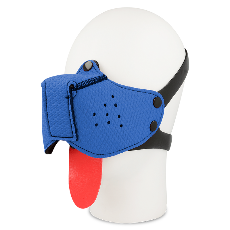 OHMAMA FETISH DOG MUZZLE - BLUE - 3