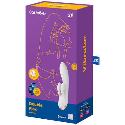 SATISFYER - DOUBLE FLEX VIBRATOR APP BLACK - 2