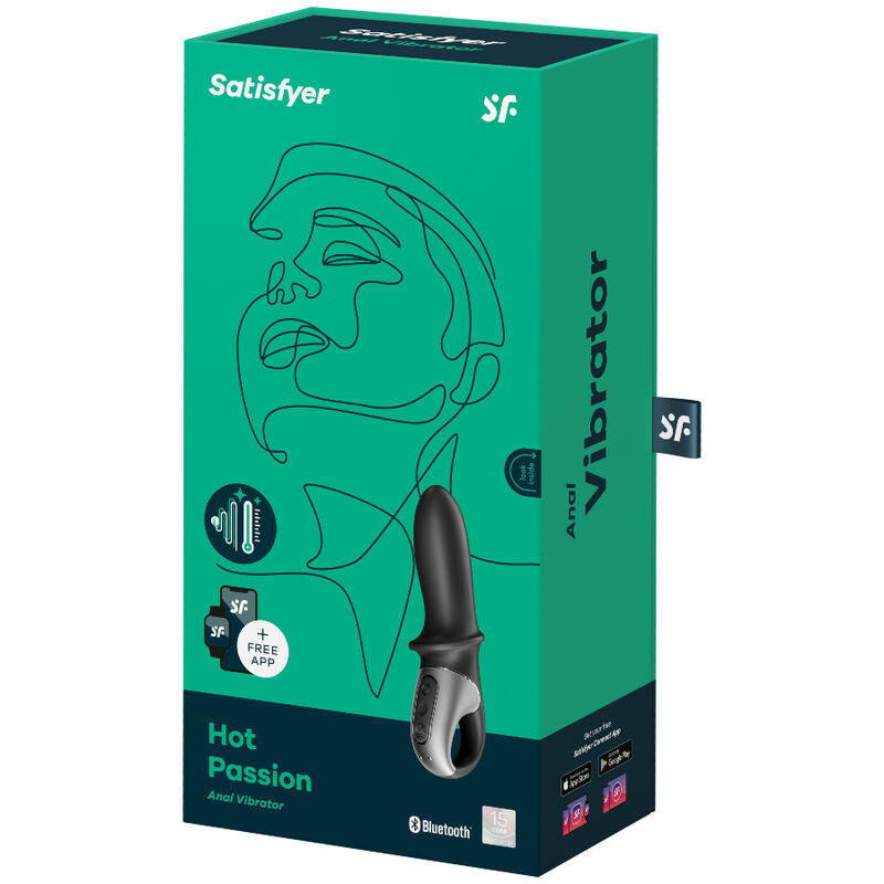 SATISFYER - HOT PASSION ANAL VIBRATOR APP BLACK - 1