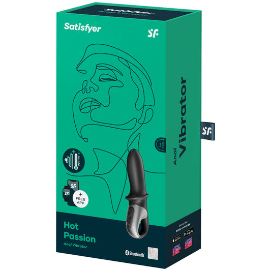 SATISFYER - HOT PASSION ANAL VIBRATOR APP BLACK - 1