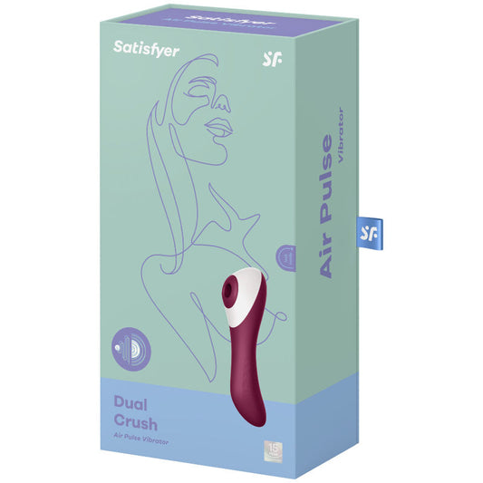 SATISFYER - DUAL CRUSH AIR PULSE VIBRATOR - 1