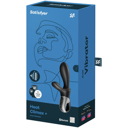 SATISFYER - HEAT CLIMAX+ APP BLACK ANAL VIBRATOR