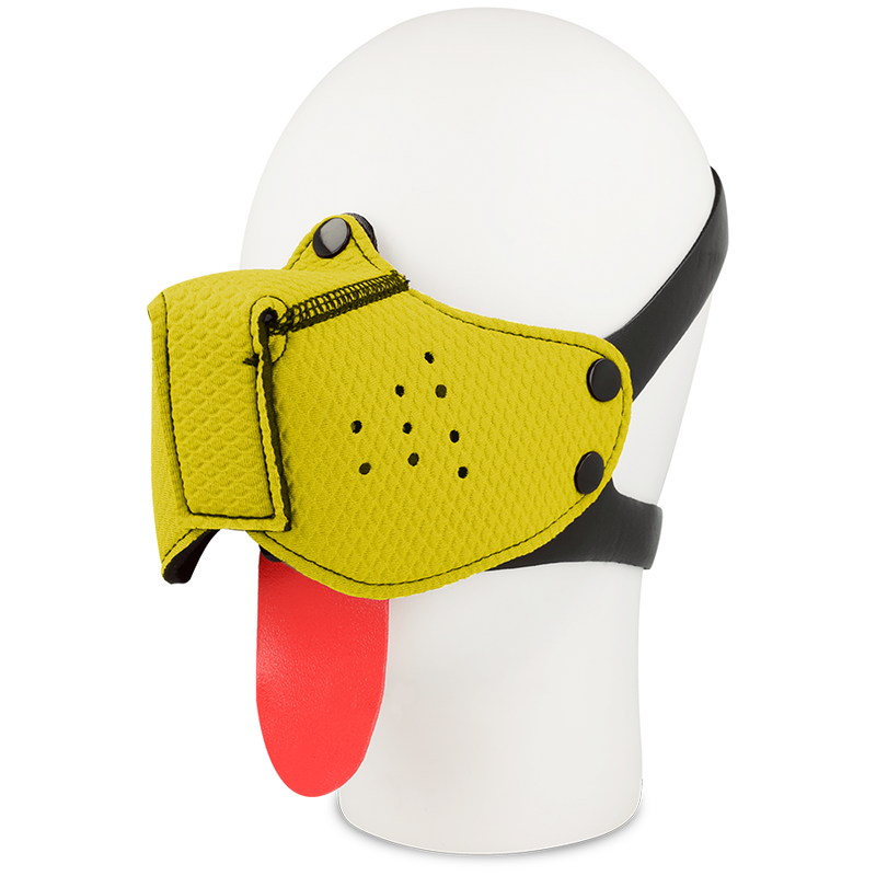 OHMAMA FETISH DOG MUZZLE - YELLOW - 3
