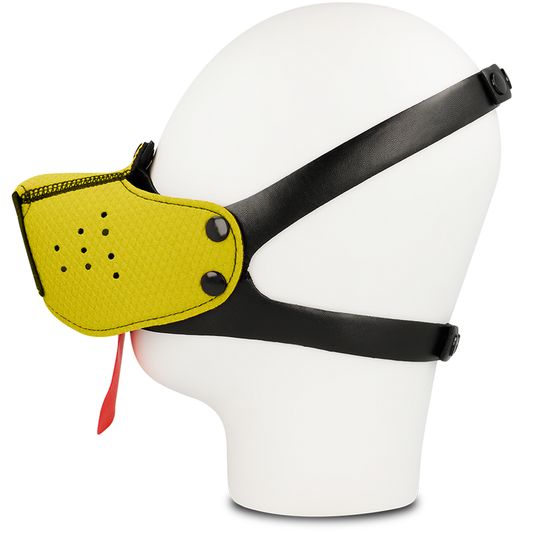 OHMAMA FETISH DOG MUZZLE - YELLOW - 1
