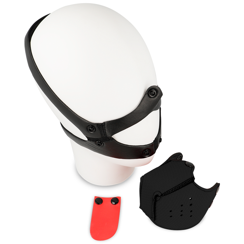 OHMAMA FETISH DOG MUZZLE - BLACK - 2