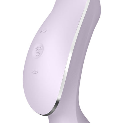 SATISFYER - CURVY TRINITY 2 AIR PULSE VIBRATOR PURPLE - BLACK - 6