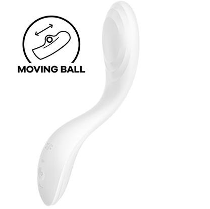 SATISFYER - RRROLLING PLEASURE GSPOT VIBRATOR WHITE - WHITE - 10