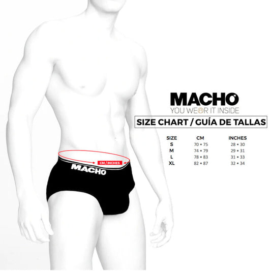 MACHO - MS24A BRIEF DARK YELLOW UNDERPANTS S - 1