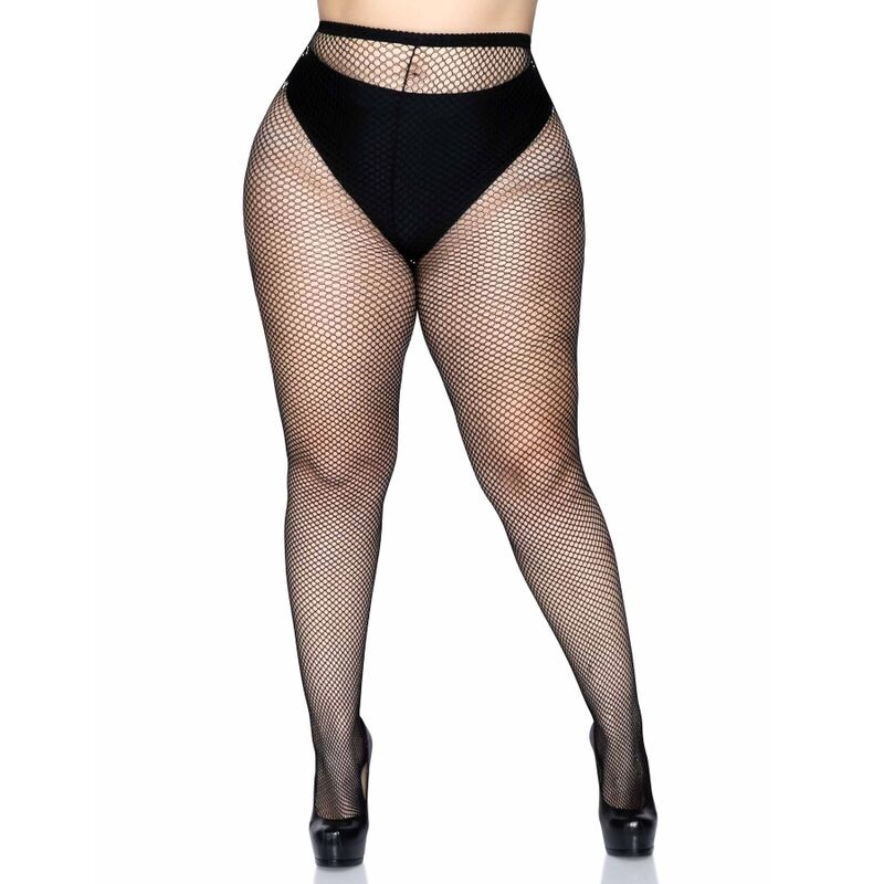 LEG AVENUE - FISHNET PANTYHOSE PLUS SIZE - 4
