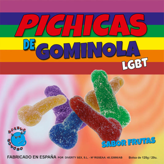 PRIDE - GUMMY PENIS FRUITS WITH SUGAR LGBT - 1