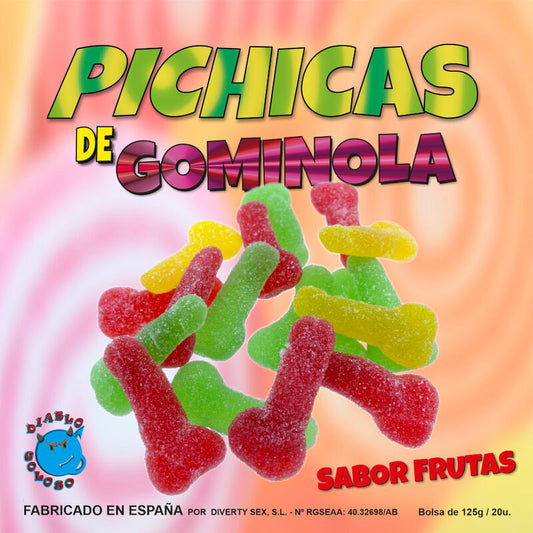 DIABLO GOLOSO - FRUIT GUMMINOL PICHITAS WITH SUGAR - 1