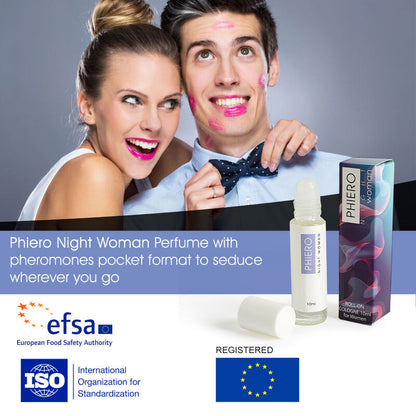 500 COSMETICS - PHIERO NIGHT WOMAN. PERFUME WITH PHEROMONES IN ROLL-ON FORMAT FOR WOMEN - 2