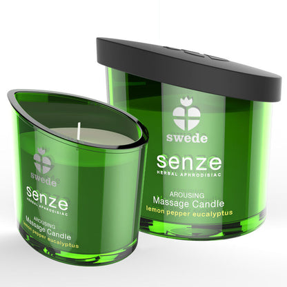 SWEDE - SENZE AROUSING MASSAGE CANDLE - LEMON, PEPPER, EUCALYPTUS - 2