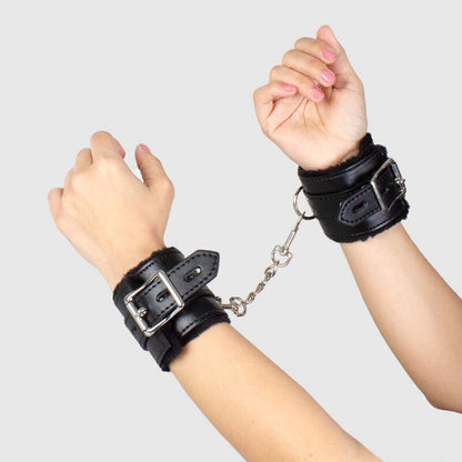 SECRETPLAY - BLACK BONDAGE HANDCUFFS BDSM COLLECTION - 3