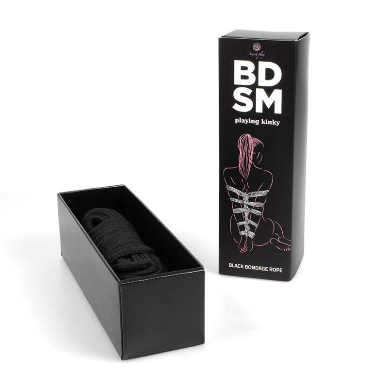 SECRETPLAY - COLLEZIONE BDSM CON CORDE BONDAGE NERE