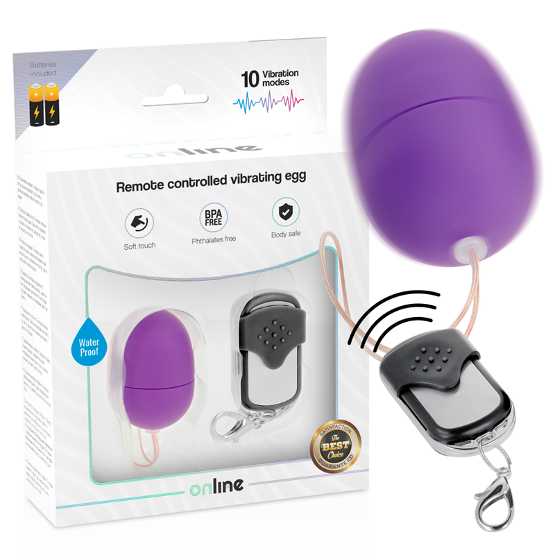 ONLINE - REMOTE CONTROL VIBRATING EGG S PURPLE - 3