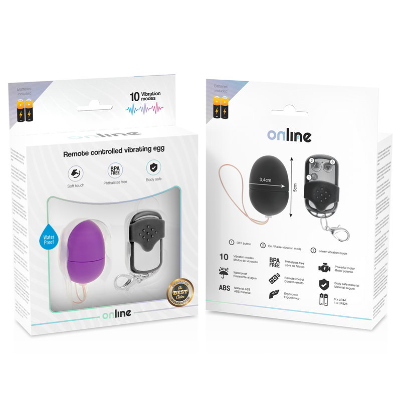 ONLINE - REMOTE CONTROL VIBRATING EGG S PURPLE - 4